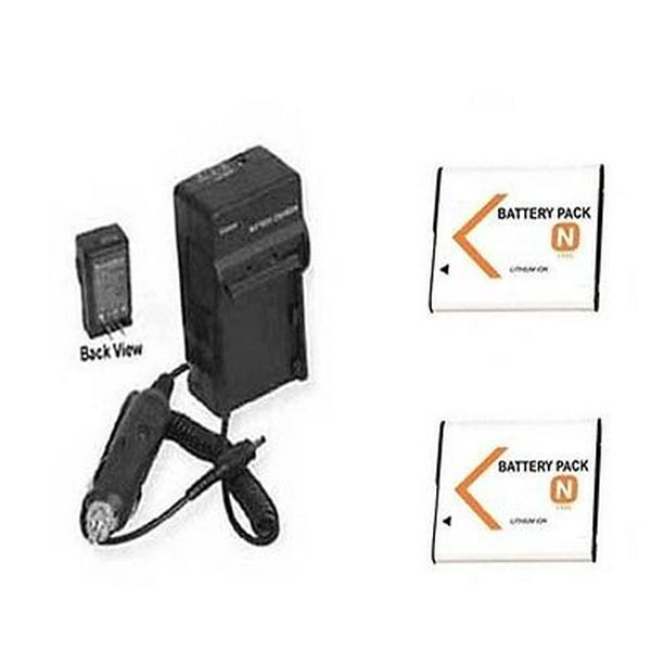 TWO Batteries + Charger for Sony DSC-W310S, Sony DSC-W320, Sony DSC-W320B,  Sony DSCW310S, Sony DSCW320B 