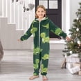 thumbnail image 6 of Dinosaurs Pattern One Piece Pajamas Soft Jumpsuit Cozy Sleep and Play Romper Zipper and Pockets 9-11Y, 6 of 8