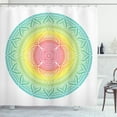 thumbnail image 1 of Ambesonne Mandala Shower Curtain, Geometric Circle, 69"Wx84"L, Multicolor, 1 of 3