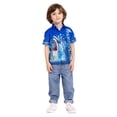 thumbnail image 2 of Monster Jam Megladon Toddler Boys Button Shirt with Short Sleeves, Sizes 12M-5T, 2 of 8