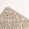 thumbnail image 3 of PURE ERA 2' x 3' Stair Tread Landing Mat Indoor Carpet Doormat Floor Mat Area Rug Self-adhensive Non-slip Back (Cream Gray Diamond Trellis,24 in.x36 in.), 3 of 6