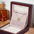 thumbnail image 5 of Mother & Daughter - Love Knot Necklace - White/Yellow Plated - Message Card & Gift Box, 5 of 5