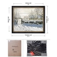 thumbnail image 6 of DECORARTS - The Magpie by Claude Monet, Giclee Print on Acid Free Canvas with Matching Solid Wood Frame, Framed Artwork for Wall Decor. Total Size with Frame: 33 x 27", 6 of 6