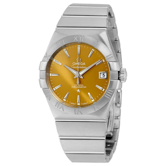 Omega Constellation Co-Axial Bronze Dial Stainless Steel Mens Watch 123.10.38.21.10.001