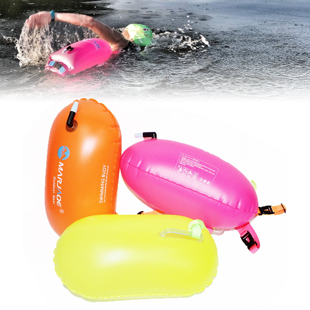Inflatable Swimming Safety Float Swim Buoy Pull Aid Open Water Training Sports 