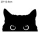 thumbnail image 1 of Pegatinas divertidas de gato negro asomando para coche, motocicleta eléctrica, ordenador, pegatinas bonitas, pegatinas impermeables para carrocería de coche, 1 of 7