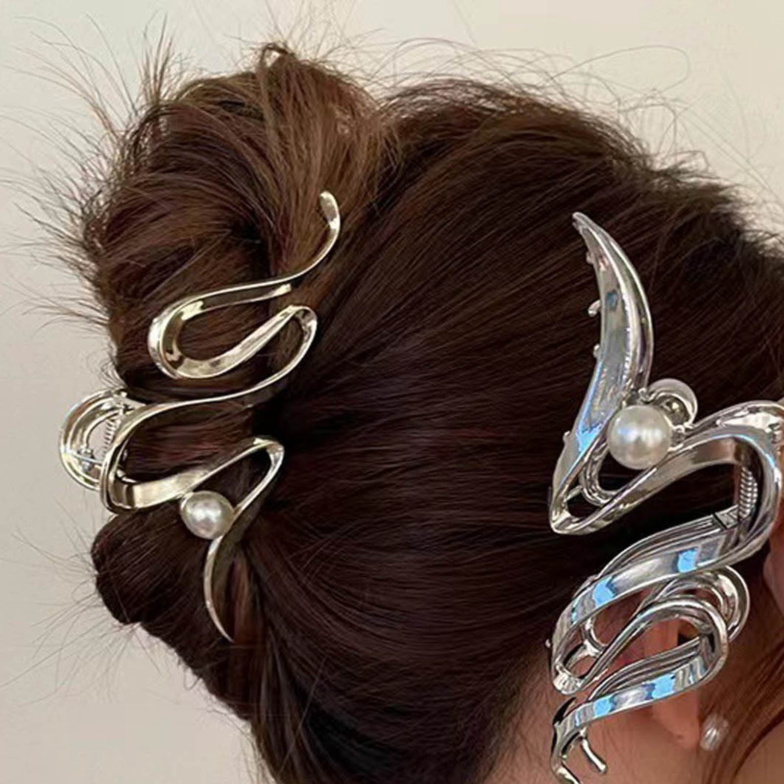 Womens Hair Barrettes Large Barrette Vintage Hair Bows for Girls Hair Clips Medium No Small Barrettes Hair Womens Hair Barrettes for Girls 2-4 Hair Clips for Thin Hair Hair Clip Barrettes Womens