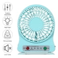 thumbnail image 1 of Mistaha Mini Desk USB Fan 3 Gears with Night Light Portable for Home Travel Office, 1 of 8