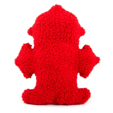 Jeffers Pet Plush Dog Toy with Squeaker, Fire Hydrant 8" - Soft Crinkle Fabric, Safe & Durable, Healthy Fun for Small & Medium Dogs, Interactive Play, Fetch, Tug - Best Gift for Active Games