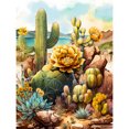 thumbnail image 1 of Kit de pintura de diamante 5D DIY Hugtrwg Botas decoración de arte de cactus K475, 1 of 9