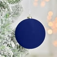 thumbnail image 7 of Taotanxi 3.5inch Velvet Christmas Balls Flocked Christmas Tree Ornaments 9pcs Plastic Balls Xmas Hanging Ornaments Decoration Blue, 7 of 7