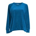 thumbnail image 2 of Time and Tru Women's Velour Sweatshirt, 2 of 5