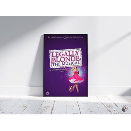 Onimhouse Poster Legally Blonde The Musical - West End - Broadway Play - Musicals - Theatre Vintage Poster Print Wall Art-UNFRAMED