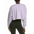 thumbnail image 2 of IVL Collective womens  Cropped Crewneck Sweatshirt, xs, Purple, 2 of 3