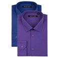 thumbnail image 1 of 2-Pack Men's Classic Fit Solid Long Sleeve Dress Shirts, 1 of 9