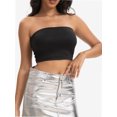 thumbnail image 6 of Womens Tube Tops Strapless Crop tops Basic Backless Sleeveless Bandeau Cute Summer Outfits Sexy Solid Tops, 6 of 6