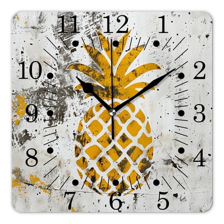 14 Inch Wall Clock Battery Operated Square Clock for Office, Kitchen, Outdoor, Living Room,Gold photo 14 Inch Wall Clock Battery Operated Square Clock for Office, Kitchen, Outdoor, Living Room,Gold