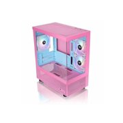 Thermaltake View 170 TG ARGB Bubble Pink Micro Chassis - Micro Tower - Bubble Pink - Tempered Glass, SPCC - 3 x Bay - 3 ? 120mm Fan(s) Installed - Micro ATX, Mini ITX Motherboard Supported - 2 x Fa...