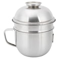 thumbnail image 3 of Stainless Steel Fast Food Bowl DoubleLayer Lunch Box Instant Noodle Soup Cup with Lid, 3 of 19
