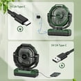 thumbnail image 2 of 9in 24000mAh Portable Rechargeable Fan for Desk, Table, Ceiling, Camping, Outdoor, Travel, 2 of 5