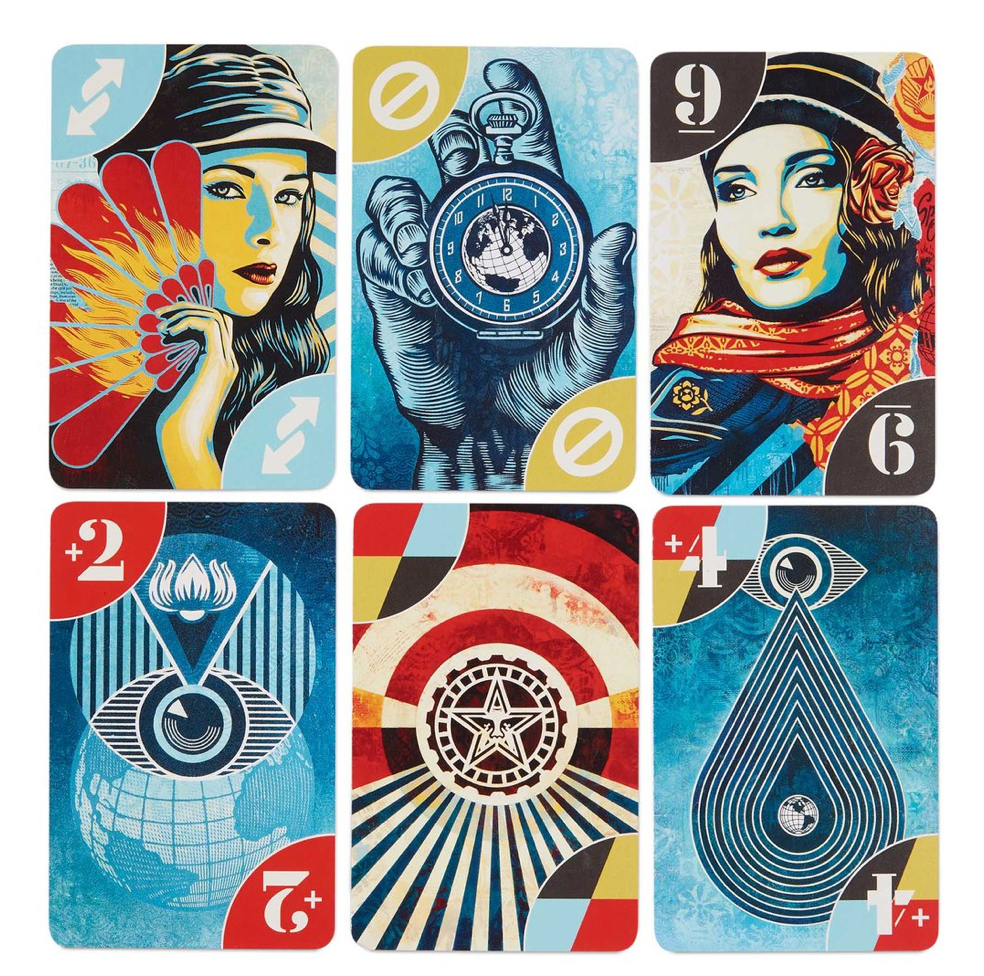 Mattel UNO Artiste Shepard Fairey Child Card Game, Paper, 5"