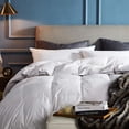 thumbnail image 3 of Byourbed Premium 80% Hungarian Goose Down Comforter - Oversized Bedding King, 3 of 5