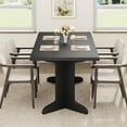 thumbnail image 3 of 71" Dining Table for 6 to 8 People, Modern Dinner Table with Unique Wooden Legs, Rectangle Dining Table for Kitchen, Dining Room & Living Room, 3 of 7