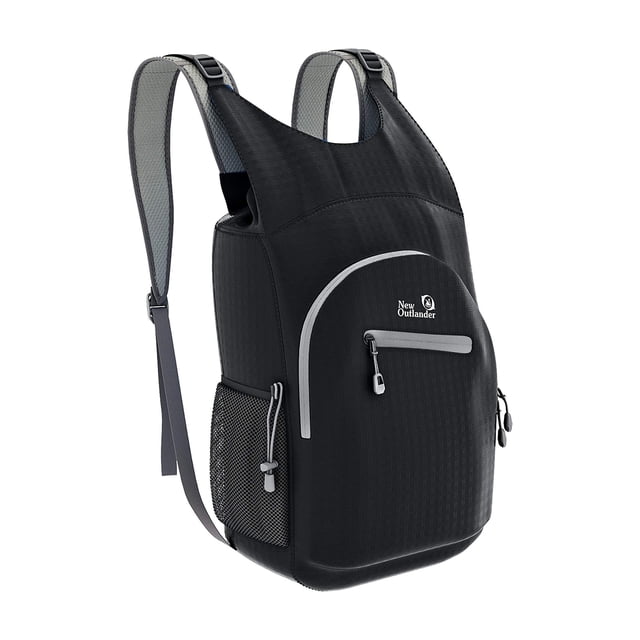 Outlander Mochila de senderismo 100% impermeable, ligera, plegable, color negro