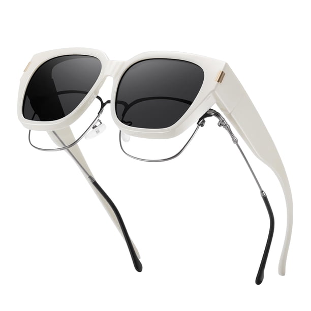 Gafas de sol polarizadas HAOLOTA con ajuste sobre lentes para mujer y hombre