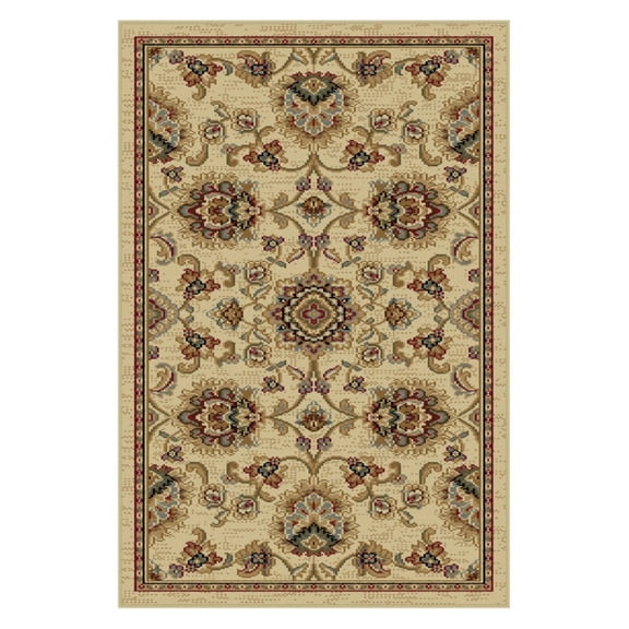 Tayse SNS48558 Sensation Charlotte 5 1/4' X 7 1/4' Traditional Rectangular Area Rug