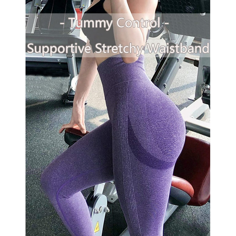 COMFREE High Waist Gym Seamless Leggings Workout Tights for Women Butt Lift  Tummy Control Leggings Seamless Yoga Pants