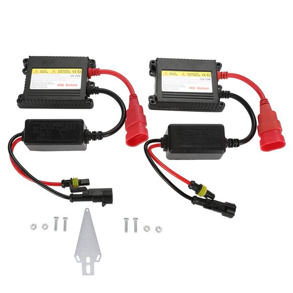 Greensen 2Pcs 12V 55W Universal Digital Xenon DC HID Ballast Replacement Conversion Kit, HID Replacement Ballast, DC Ballast