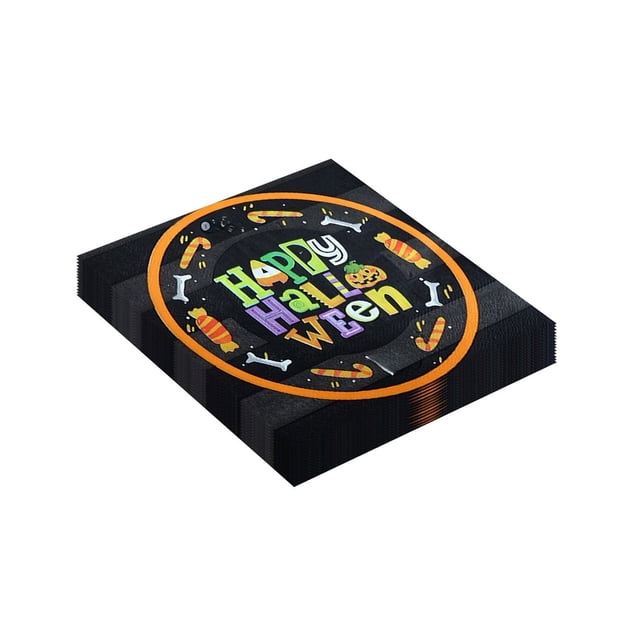 Halloween Decor Halloween Decorations Party Funny Cute Holiday Theme Layout Printing Creative Restaurant Napkins