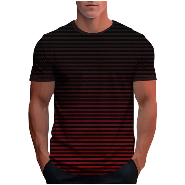 Usted Es Más Que una Prueba de Puntuación de la Camisa de la Moda Casual Impresión Deportiva Camiseta de Manga Corta Cuello Redondo para los Hombres, Blusa de Poliéster para Uso Diario Al Aire Libre