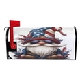 thumbnail image 3 of Ryvnso Mailbox Cover America Flag Gnomes Magnetic Mailbox Wrap Standard Size 21x18 Inch, 3 of 8