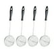 thumbnail image 2 of Coladores de fideos prácticos, utensilios de cocina de acero inoxidable, color negro, 4 Uds., 2 of 5