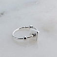thumbnail image 6 of Silver Hoop Earrings Cartilage Nose Septum Ear Helix Tragus Multiple Piercing Jewelry for Women Hypoallergenic Tiny Hoops (8mm | 20 Gauge, Square Spacer | Sterling Silver), 6 of 9