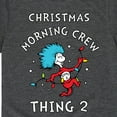 thumbnail image 3 of Cat in the Hat - Christmas Morning Crew Thing 2 - Toddler And Youth Short Sleeve Graphic T-Shirt, 3 of 5