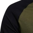 thumbnail image 4 of Mens Shirts Fall Winter Casual Long Sleeved Base Stitching T Shirts for Man, 4 of 7