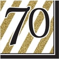 thumbnail image 5 of Creative Converting Black And Gold Milestone Napkins (Pack Of 16), 5 of 6