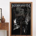 thumbnail image 4 of Cortina de puerta semiopaca con patrón de patchwork de dos piezas Megadeth, cortinas opacas decorativas para dormitorio, sala de estar, decoración de habitación de niños, 34 x 56 pulgadas, tamaño, 4 of 7