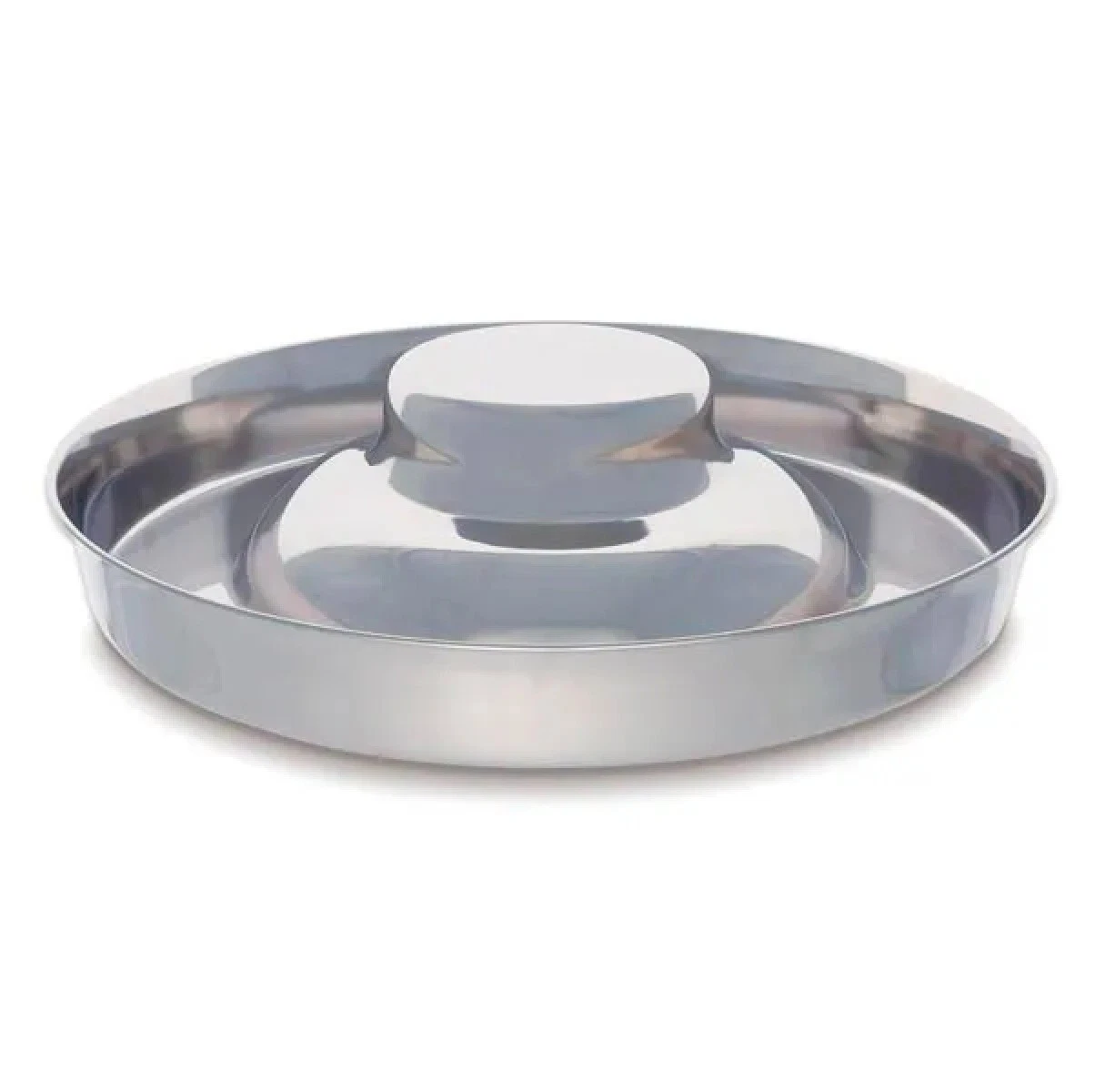 25 Dish Stainless Steel Puppy Dog Cat Slow Feeder Litter Weaning Bowl Bulk Pack (11 Inch - 50 ounce)