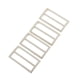 thumbnail image 1 of 4 hebillas de rodillo de triple deslizamiento con barra deslizante de metal de 38 mm para correas de bolsos Plata, 1 of 6