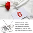 thumbnail image 3 of IEFSHINY April Birthstone Pendant Necklace for Women Best Friend Encouragement Gifts Women Daughter Necklace, 3 of 6