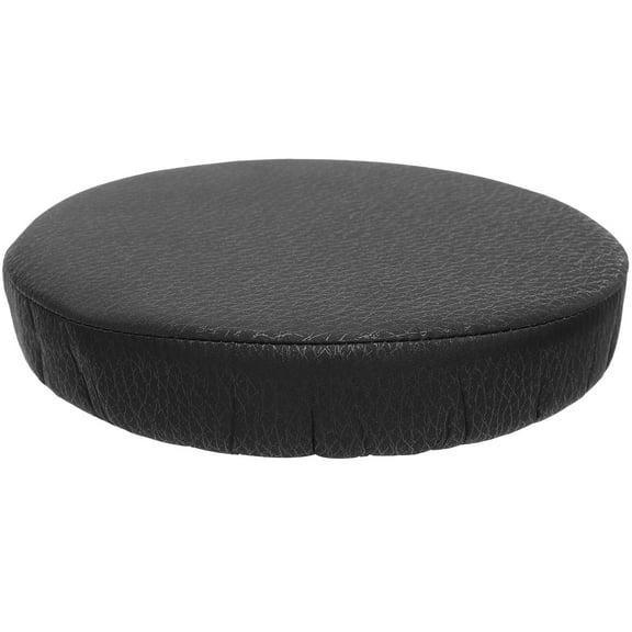 Pixnor Thick Elastic Barstool Seat Cushion Cover Practical Stool Cover Round Chair Protector for Home Shop - Black (Diameter 30cm )