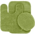 thumbnail image 2 of SAMIMPORT-2011 Solid Print Sage Polyester Acrylic Bath Rugs, 19'' x 30'', Non Slip 3 Count, 2 of 3