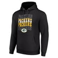 thumbnail image 2 of Men's Starter Black Green Bay Packers Four Team Name Logo Fleece Pullover Hoodie, 2 of 3