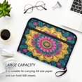 thumbnail image 6 of Accordion File Organizer with Zip Closure 13 Pockets Expanding File Folder Letter A4 Paper Document Organizer for Home Office Colorful Pattern Background Design, 6 of 7