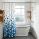thumbnail image 5 of Cortina de ducha impermeable para baño, de tela de poliéster con separación para zonas secas y húmedas – Elegante cortina de ducha para bañera o cabina de ducha, inodora y fácil de limpiar., 5 of 6