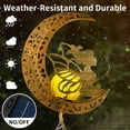 thumbnail image 5 of Moon Fairy Wind Chimes, Outdoor Crackle Glass Ball Solar Wind Chimes Lights, Memorial Sympathy Gifts for Women Garden Decor, 5 of 8